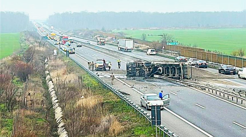 dezastru pe autostrada