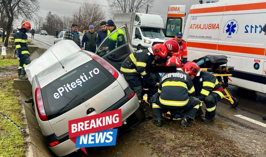 Accident serios pe DN 7 la Calinesti