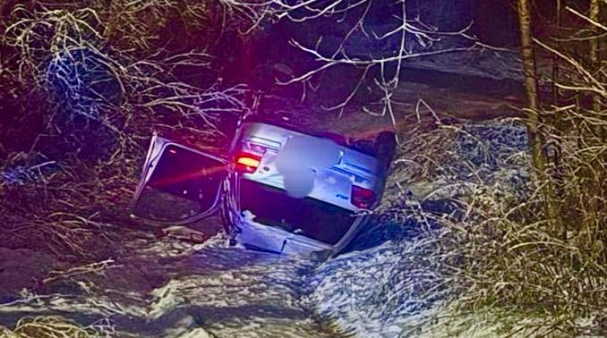 Arges Accident cu masina rasturnata