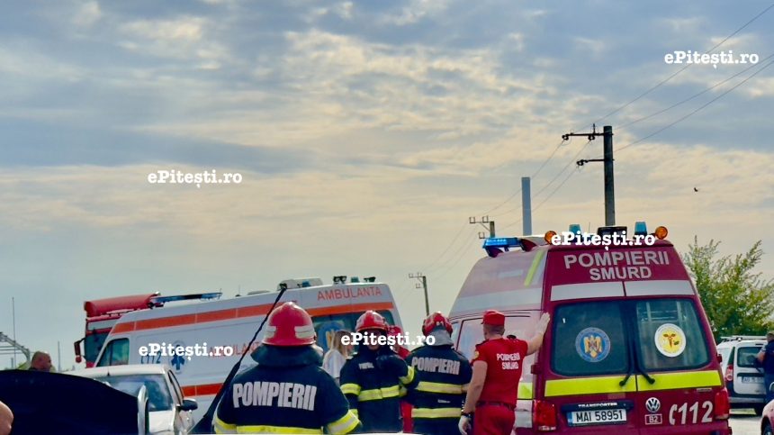 Draganu Arges A accidentat un cap de pod