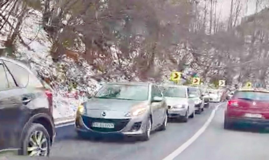 E nenorocire pe DN73 intre Rucar si Bran