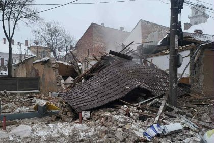 Explozie puternica la un sediu de politie in Timis