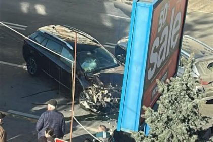 Impact devastator la Mioveni