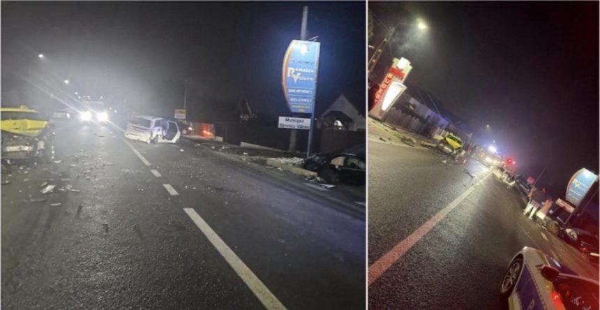 Masini avariate pe DN 7 Doua persoane au fost internate la spital