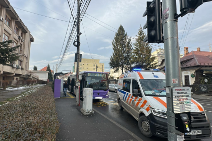 Pitesti Cadere in autobuzul Publitrans