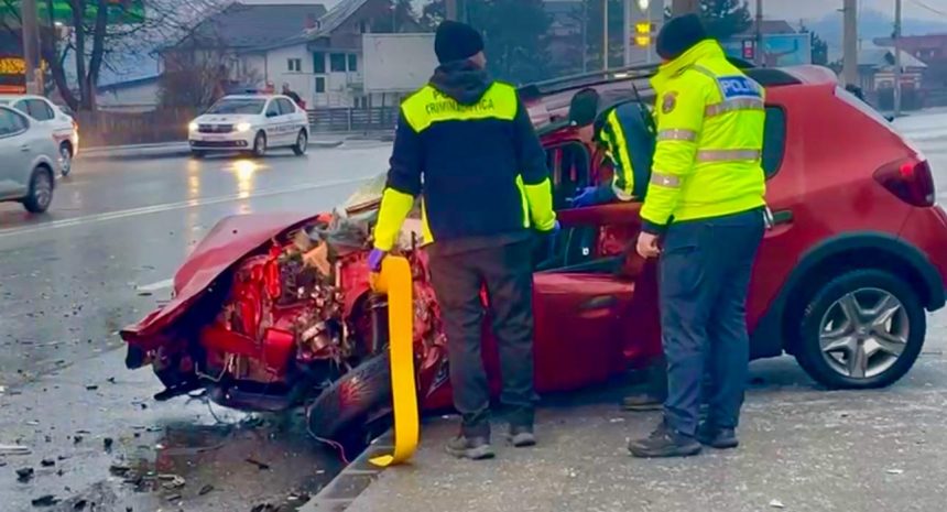 Pitesti Victima inconstienta dupa un accident rutier