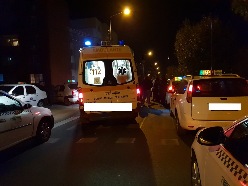 Taximetrist atacat in Pitesti noaptea trecuta