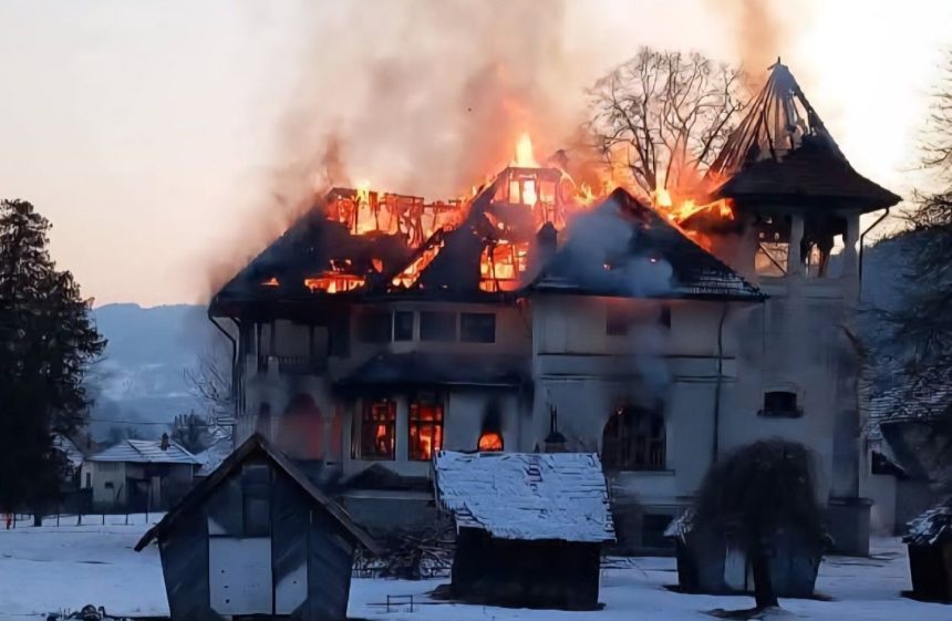 Vila simbol a amiralului Dan Zaharia din Stoenesti