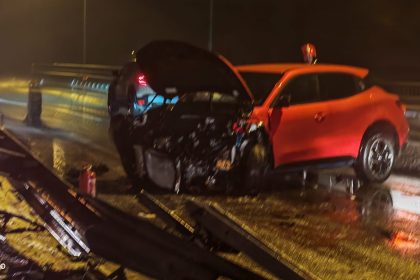 accident serios in arges masina distrusa