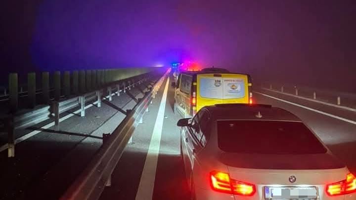 Accident extrem de grav pe DEX Craiova Pitesti O persoana