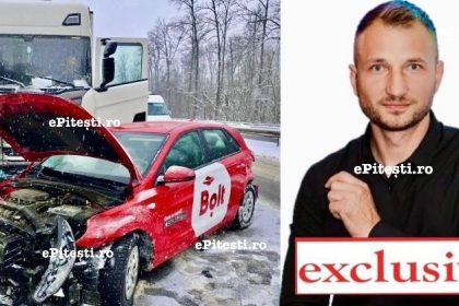 Accident grav pe A1 Pitestii Bucuresti Politistul implicat in accident