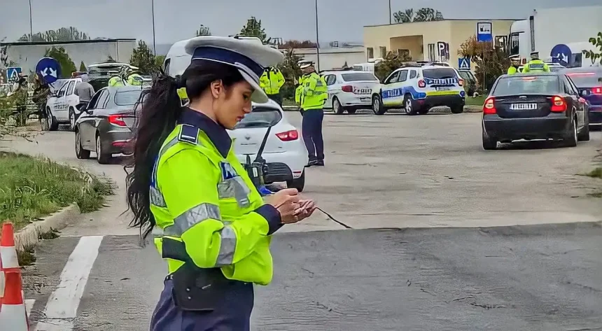 Adrenalina pe Autostrada A1 Hoti urmariti de catre politie