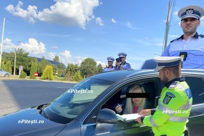 Arges O soferita de 29 de ani surprinsa la volanul unei masini