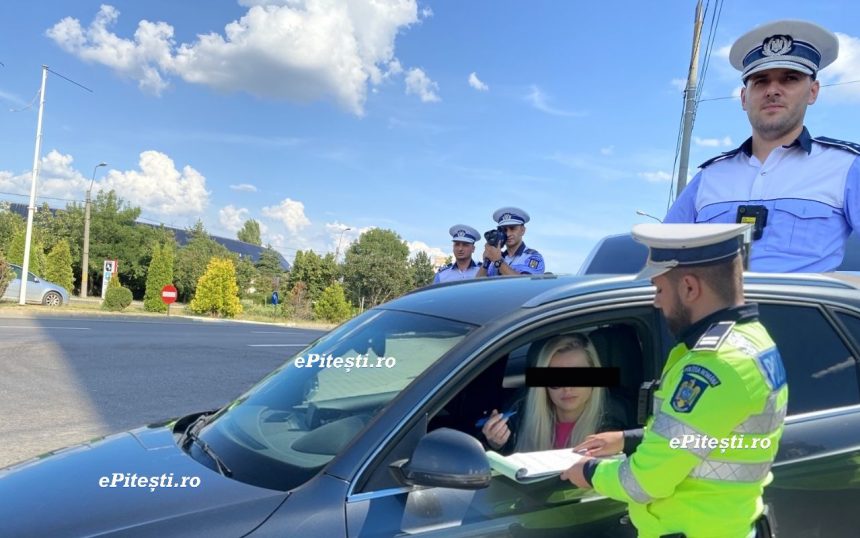 Arges O soferita de 29 de ani surprinsa la volanul unei masini
