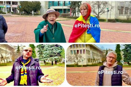 Au asediat Prefectura Arges dar au ramas cu