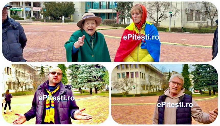 Au asediat Prefectura Arges dar au ramas cu