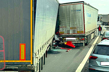 Cu un pas inaintea dezastrului pe Autostrada A1 Pitesti Bucuresti Doua