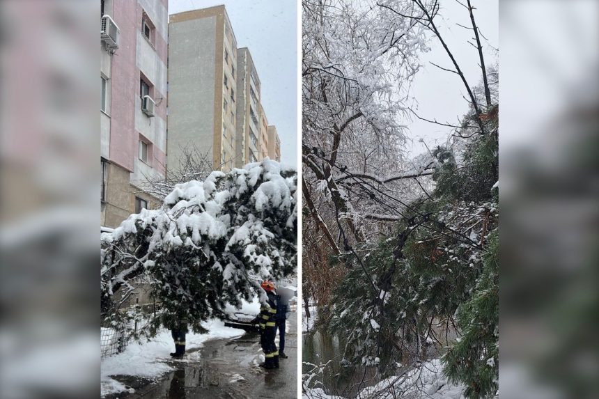 Dezastru in Pitesti Vremea provoaca distrugeri