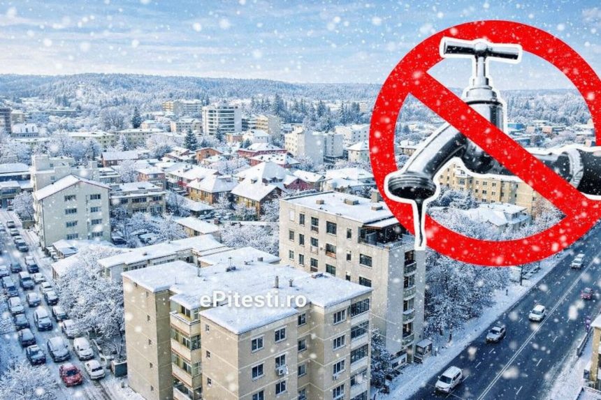 Mii de familii din Pitesti vor ramane fara apa maine 12