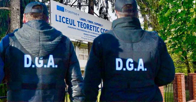 Ofiterii DGA activitati educationale la Liceul Teoretic