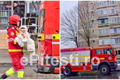 Pitesti Incendiu in Trivale Copii evacuati persoane afectate