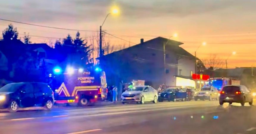 haos in circulatie dupa un accident violent in apropiere de pitesti
