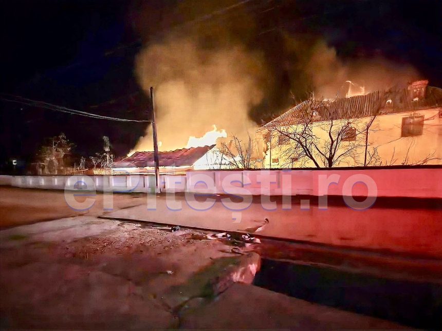 tragedie in arges la hartiesti a ars tot in mijlocul iernii
