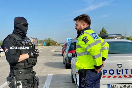 Conflict pe A1 langa Pitesti Interventia mascatilor a avut loc de