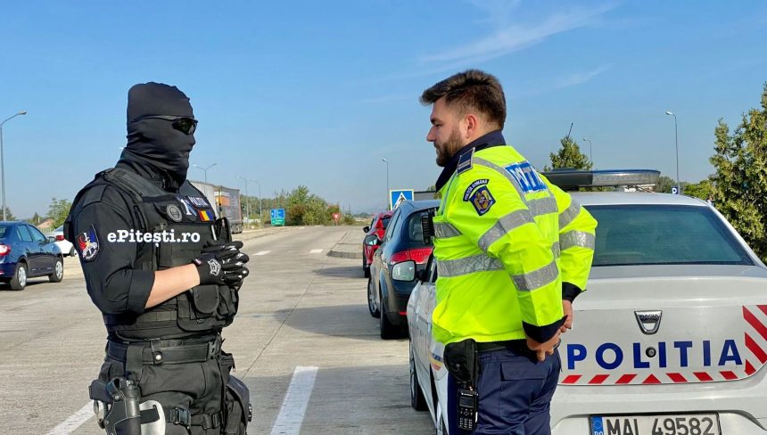 Conflict pe A1 langa Pitesti Interventia mascatilor a avut loc de