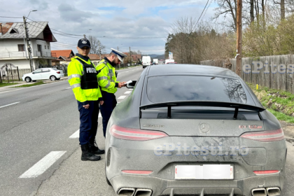 DN 73 Sofer oprit cu 154 km h in localitate