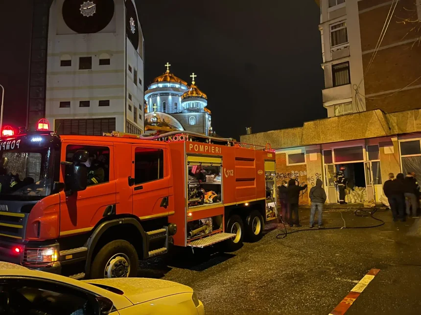 Incendiu intr un apartament din Mioveni Oamenii au fost evacuati