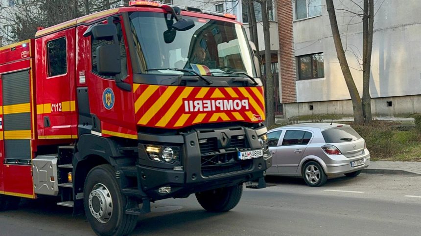 Masina electrica cuprinsa de flacari in timpul utilizarii