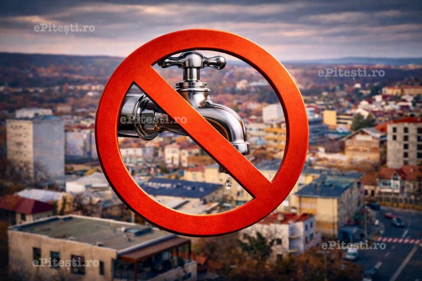 Mii de familii din Pitesti vor ramane fara apa potabila maine