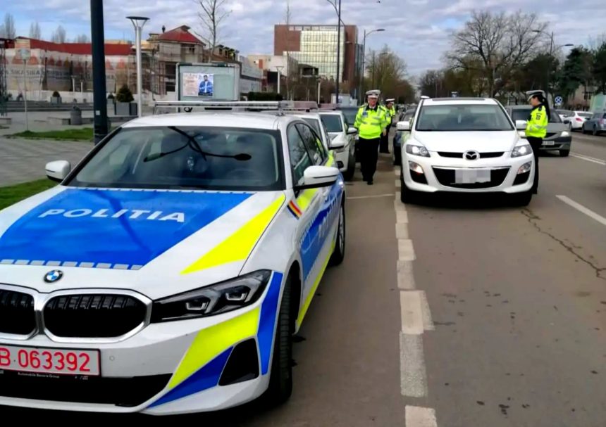 Piteshti Sofer in varsta de 19 ani prins conducand cu 128 km h in oras