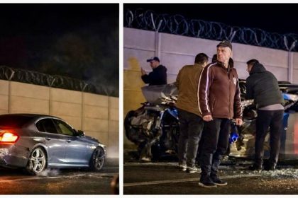 Pitesti Accident grav in Trivale Un BMW facut praf