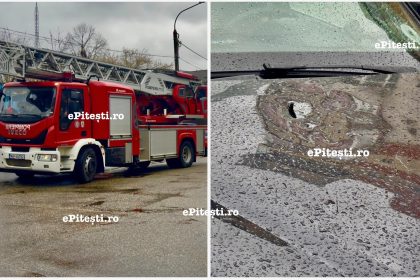 Pitesti Incident grav Geamurile unui bloc au cazut peste un