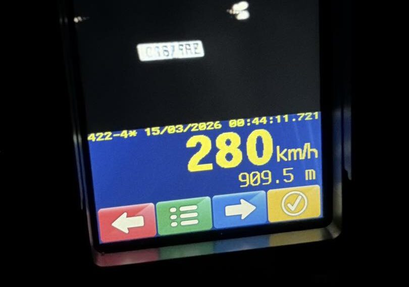 Viteza uluitoare Politica confirma Sofer prins cu 280 km h