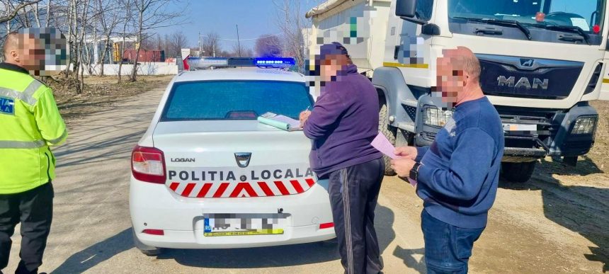 gunoaie cat cuprinde pe o strada din pitesti politia locala a