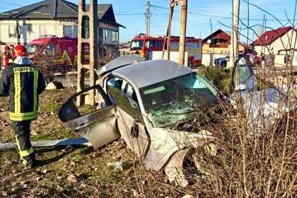 impact pe linia feroviara pitesti