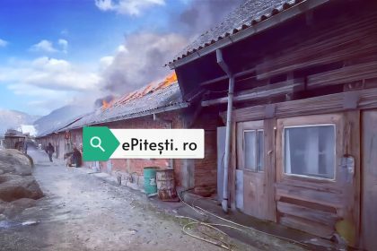 incendiu devastator in arges imagini video exclusive de la locul incidentului