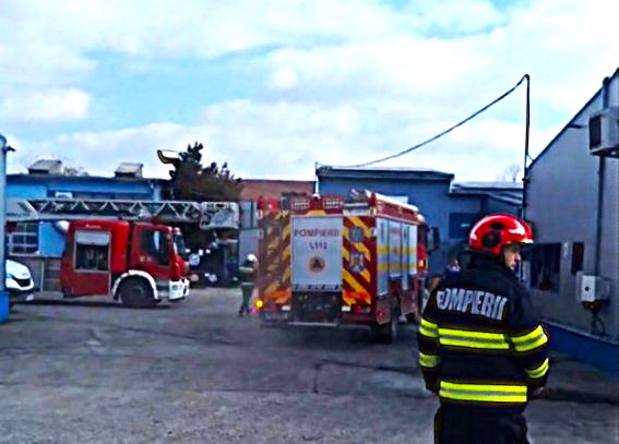 incendiu la o companie din apropierea pitestiului