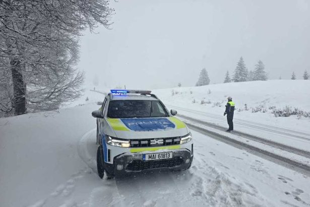 ninsori hrsnice in zonele montane avertisment pentru conducatorii auto