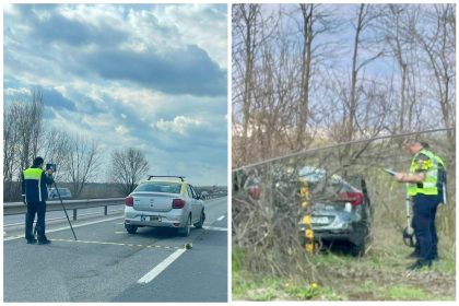 Accident cu victima pe A1 Bucuresti Pitesti A sarit cu