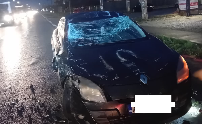 Accident pe DN7 in aproape de Pitest O masina s a rasturnat