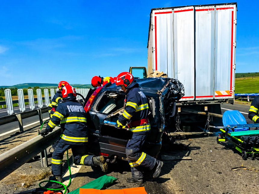 Accident tragic pe autostrada A1 Trafic oprit
