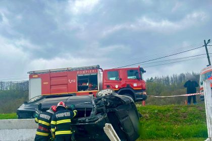 Arges Accident serios Masina s a rasturnat