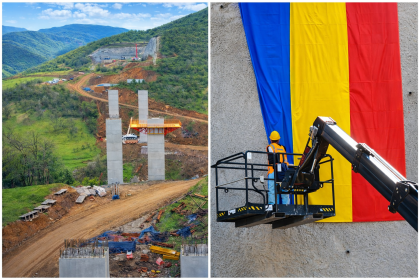 Imagini istorice pe autostrada Sibiu Pitesti Au inceput