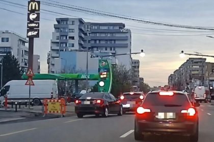 Momentul impactului surprins in direct in Pitesti langa