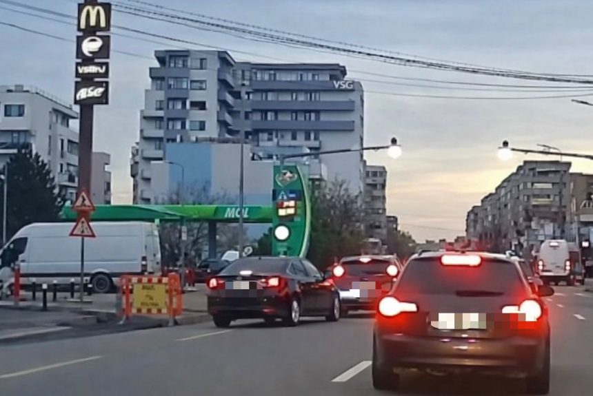 Momentul impactului surprins in direct in Pitesti langa