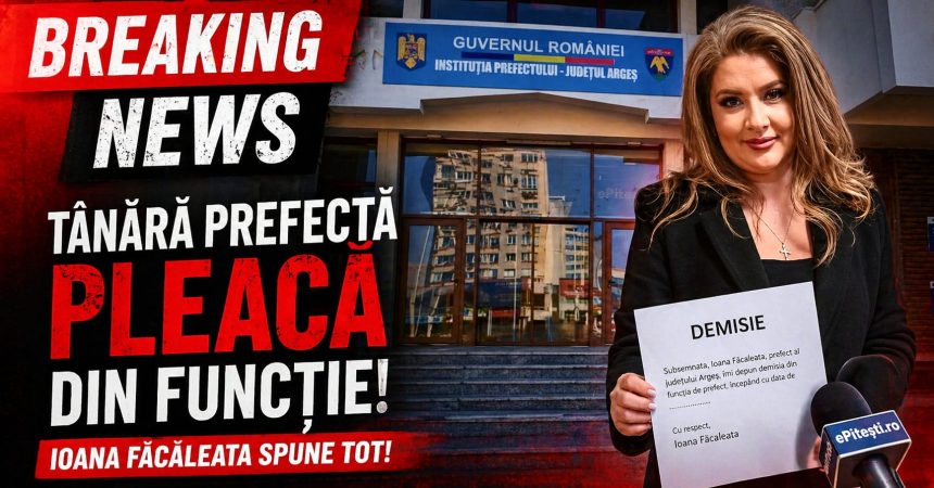 Oficial Prefecta Ioana Facaleata isi da demisia din functie